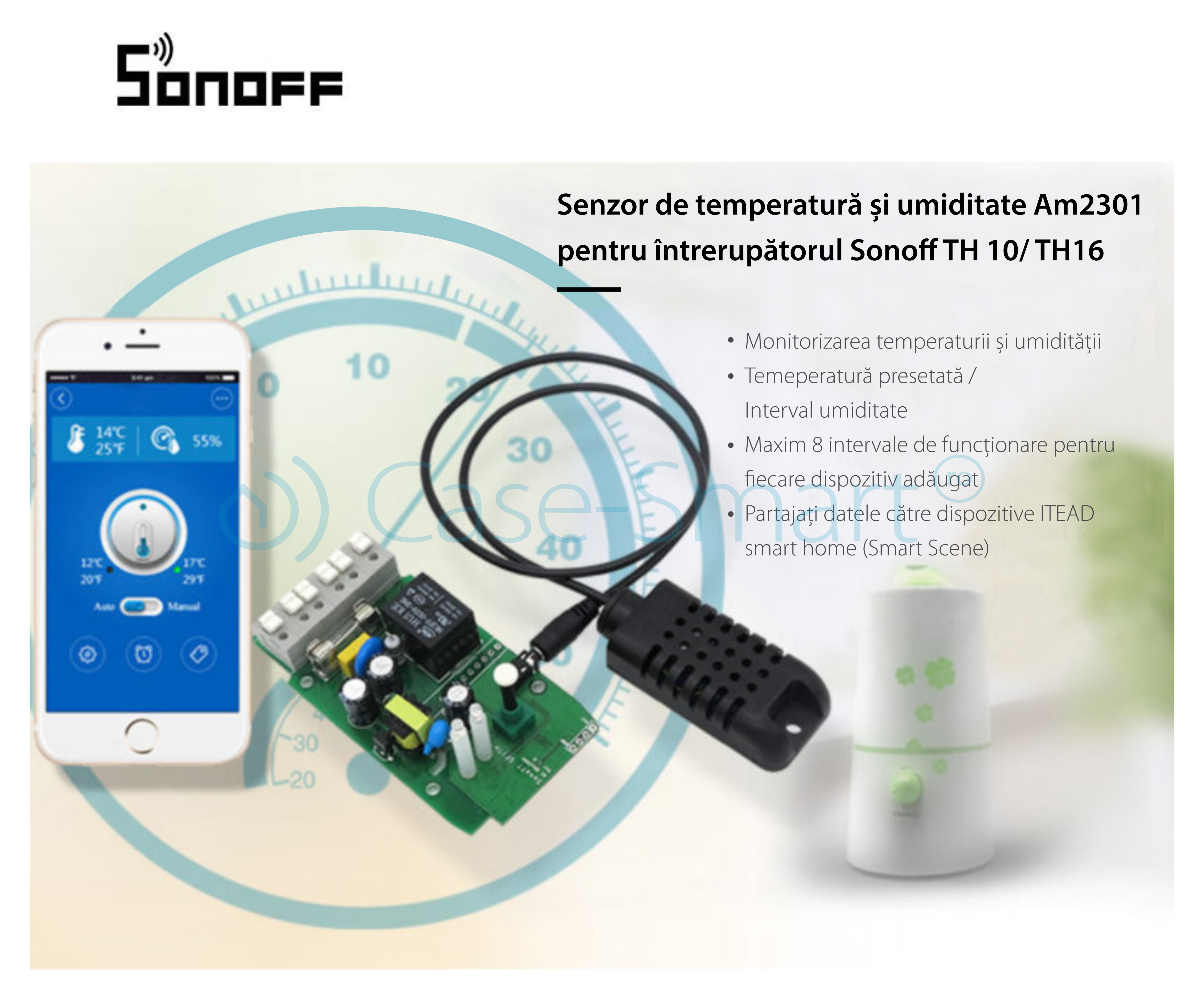 Senzor de temperatura si umiditate Sonoff SI7021