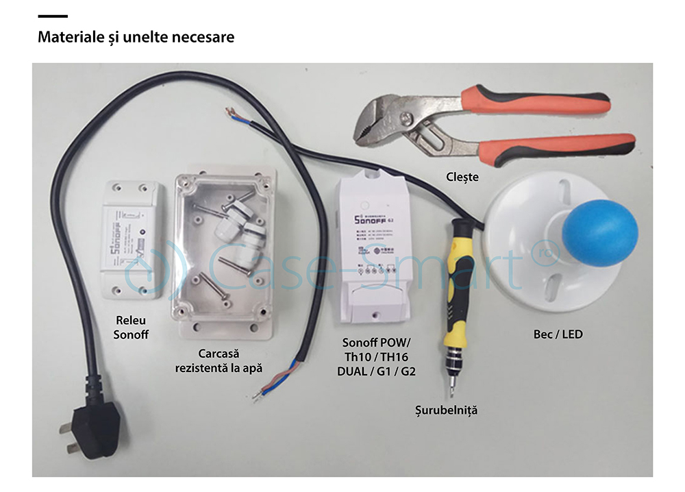 Carcasa rezistenta la apa pentru releu Sonoff IP66