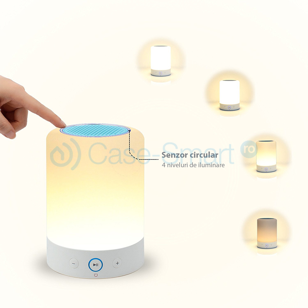 Boxa si lampa inteligenta, portabila cu touch, bluetooth 4.0, RS-WBSL-L7