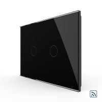 Intrerupator Dublu Wireless cu Touch LIVOLO din Sticla – Serie Noua