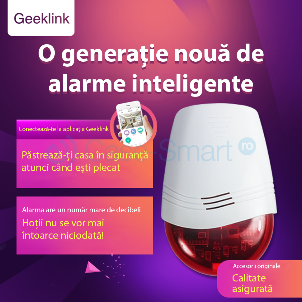 Sirena inteligenta wireless Geeklink