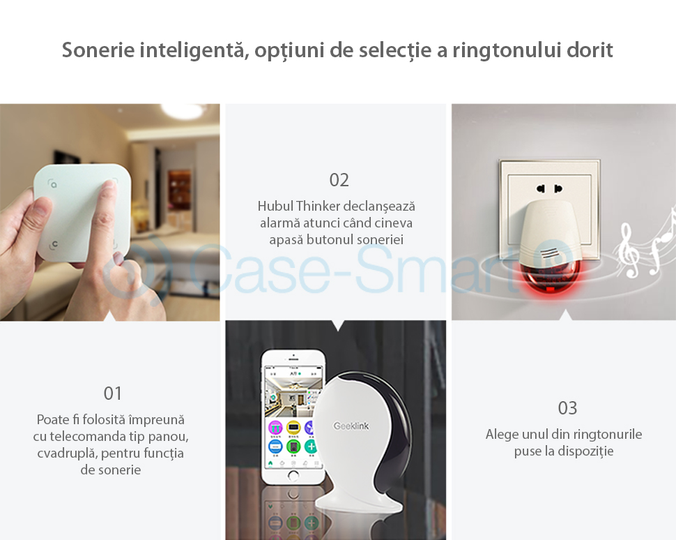 Sirena inteligenta wireless Geeklink