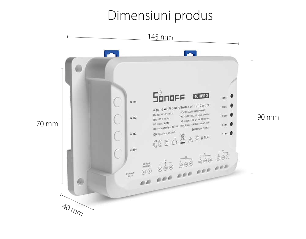 Releu Wireless 4 canale Sonoff 4CH Pro R3