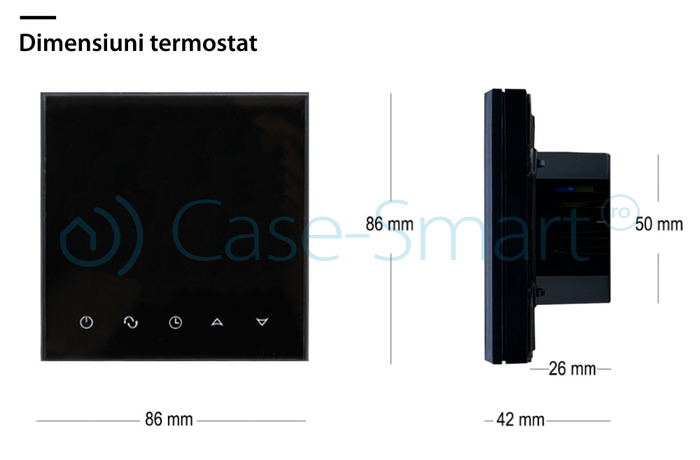 Termostat Wi-Fi pentru incalzirea electrica in pardoseala BeOK TGT70WIFI-EP, Aplicatia mobila Smart Life