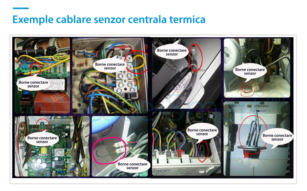 Termostat WiFi pentru centrala termica pe gaz si incalzire in pardoseala BeOk BOT-313WiFi