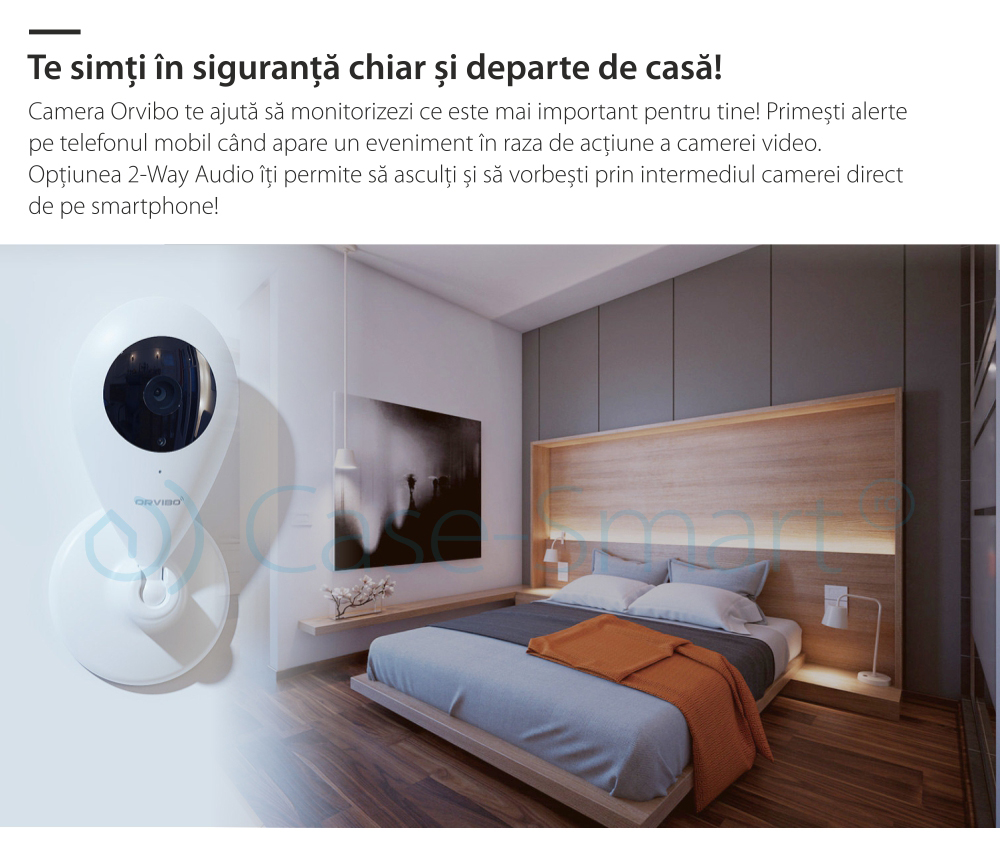 Camera de supraveghere inteligenta Wi-Fi Orvibo cu infrarosu