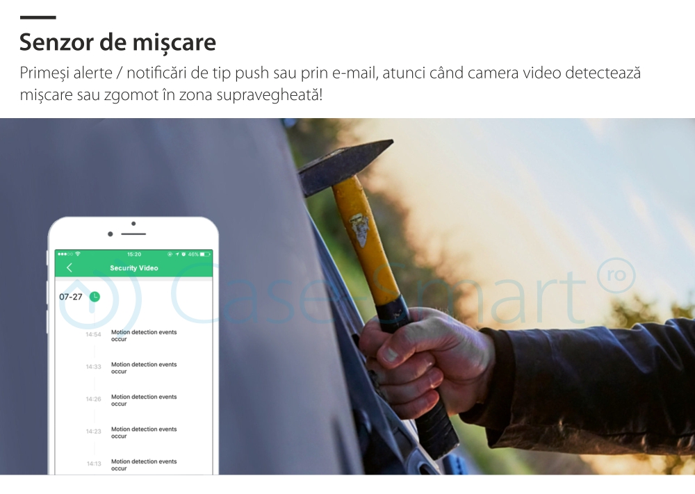 Camera de supraveghere inteligenta Wi-Fi Orvibo cu infrarosu