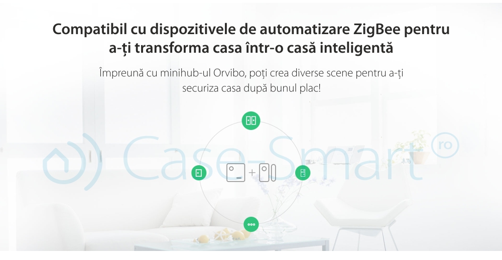 Senzor pentru usi si ferestre Orvibo, protocol ZigBee