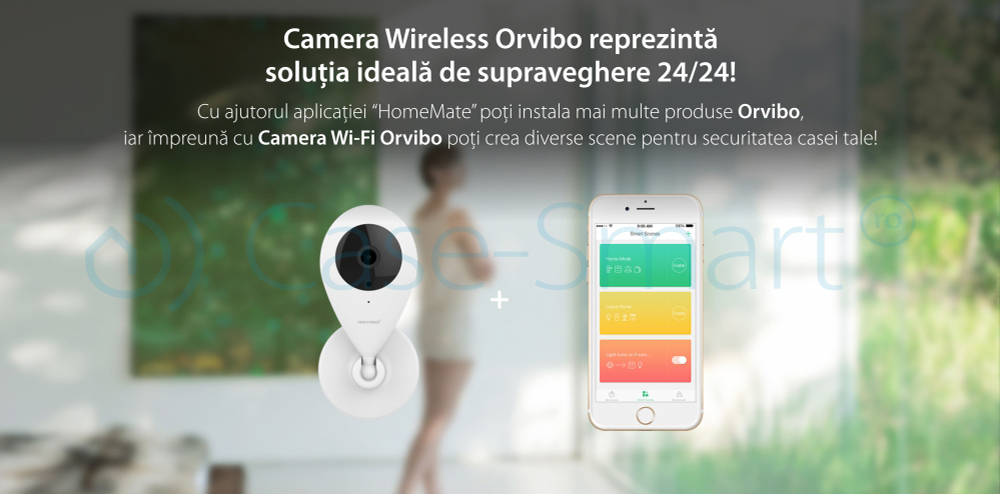 Camera de supraveghere inteligenta Wi-Fi Orvibo cu infrarosu