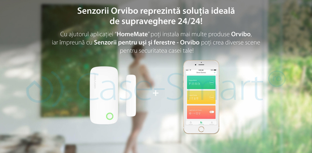 Senzor pentru usi si ferestre Orvibo, protocol ZigBee