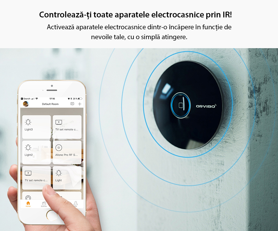 Telecomanda IR prin protocol ZigBee – Orvibo