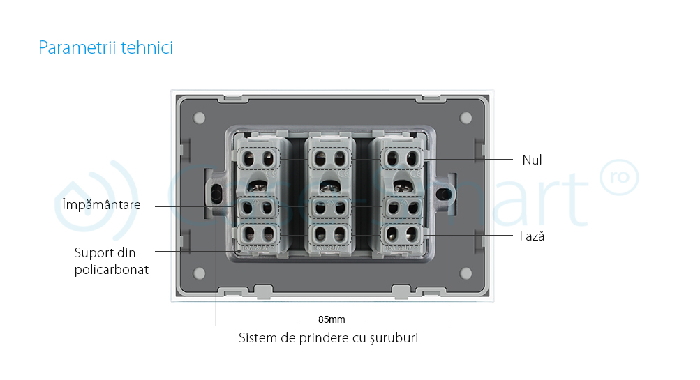 Modul priza tripla LIVOLO standard italian