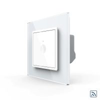 Intrerupator simplu wireless cu touch Livolo din sticla, Serie noua