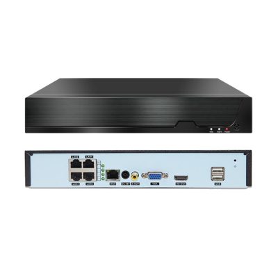 NVR cu 4 Canale Besnt BS-N04PT, 4 CH POE NVR, H.265, 1080P, 5MP – Resigilat