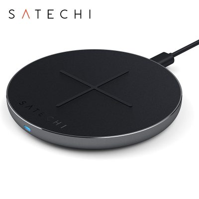 Incarcator Wireless Fast Charge Satechi, 10W, Certificat QI culoare gri