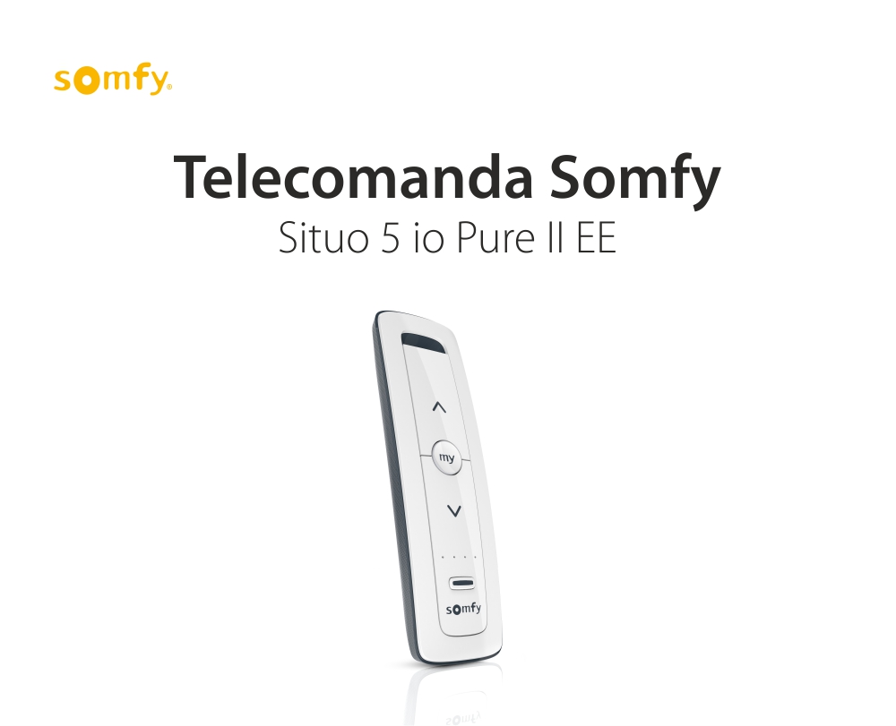 Telecomanda Situo 5 io Pure II EE, Buton rotativ, Functie auto / manual, Compatibil cu io-homecontrol