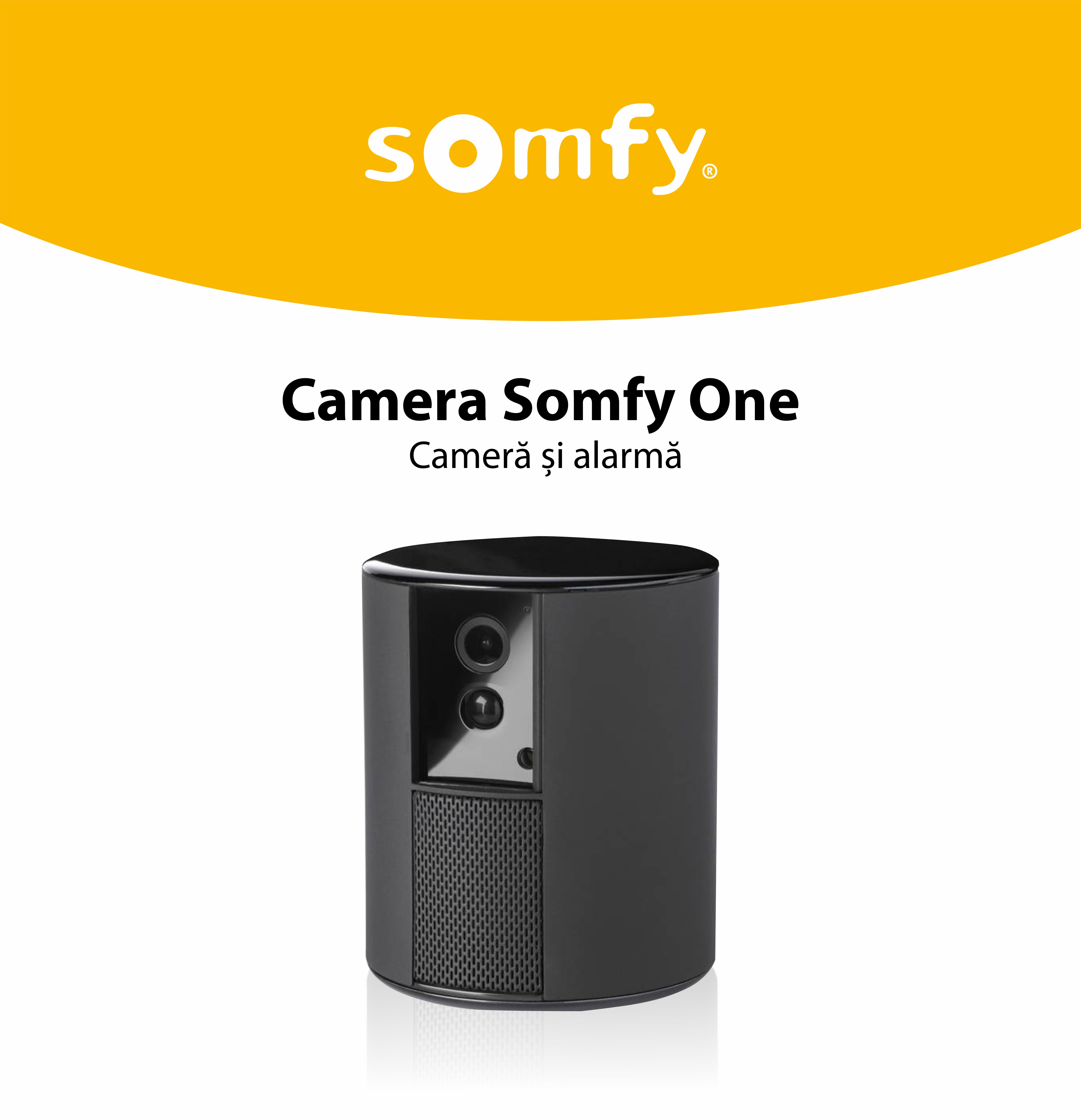 Camera de supraveghere Somfy One, Full HD, Alarma si Sirena, WiFi, Bluetooth 4.0, Detector de miscare