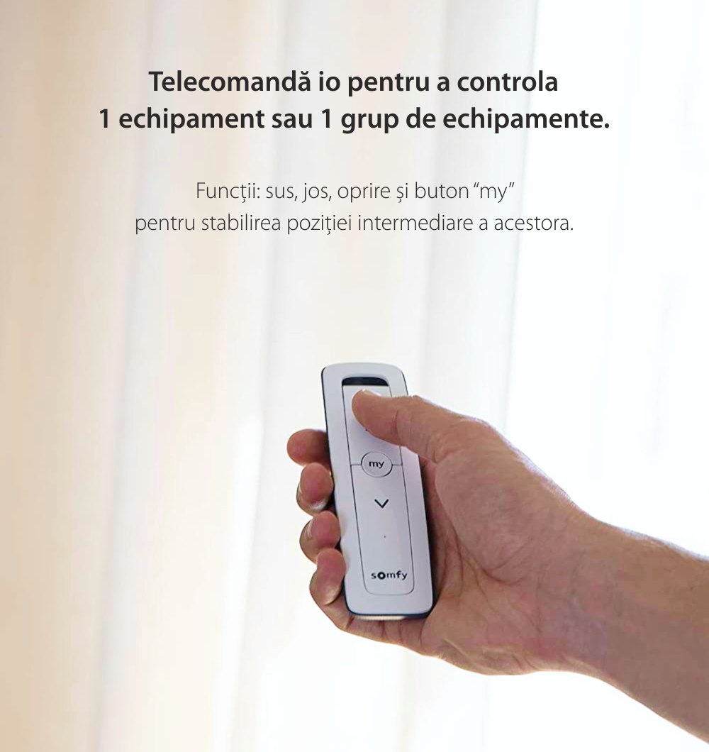 Telecomanda Situo 1 io Pure II EE, Functie auto / manual, Compatibil cu io-homecontrol