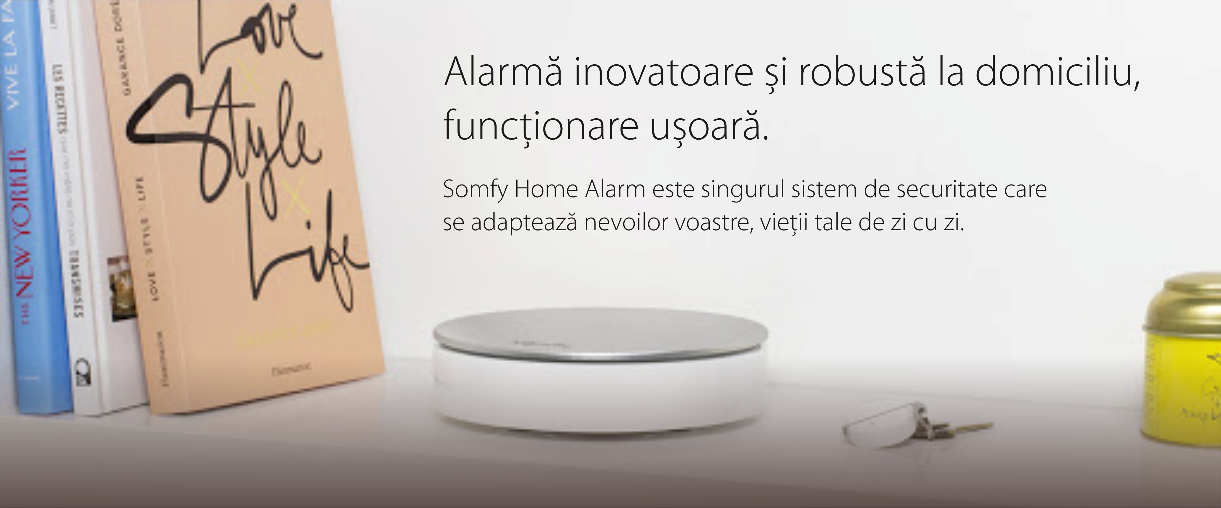 Pachet Somfy Home Alarm, Sirena de interior, Brelocuri si INTELLITAG™