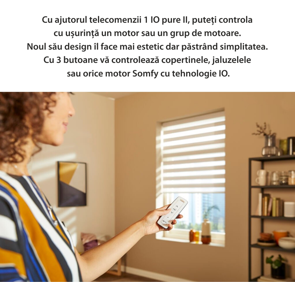 Telecomanda Situo 1 io Pure II EE, Functie auto / manual, Compatibil cu io-homecontrol