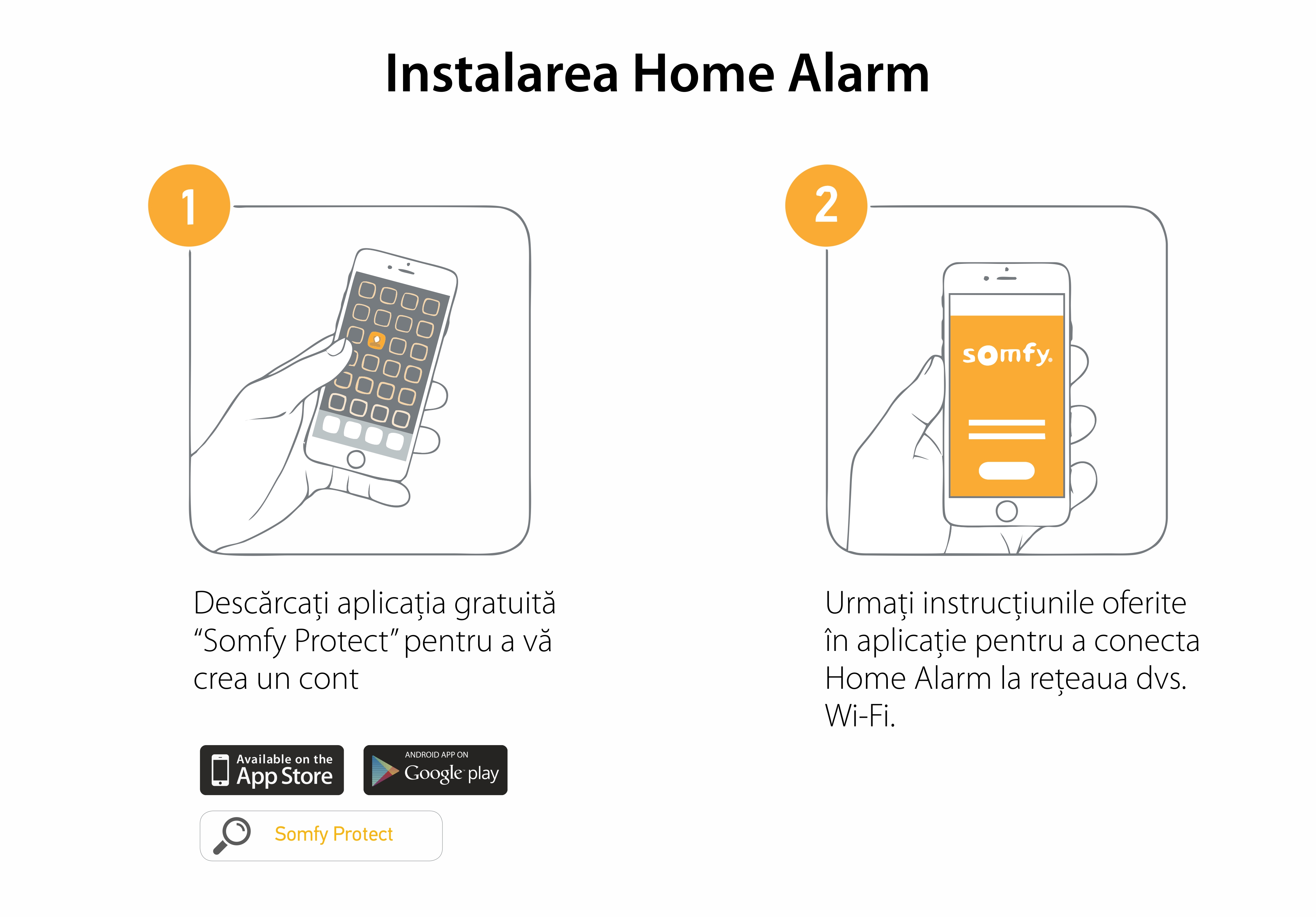 Pachet Somfy Home Alarm, Sirena de interior, Brelocuri si INTELLITAG™