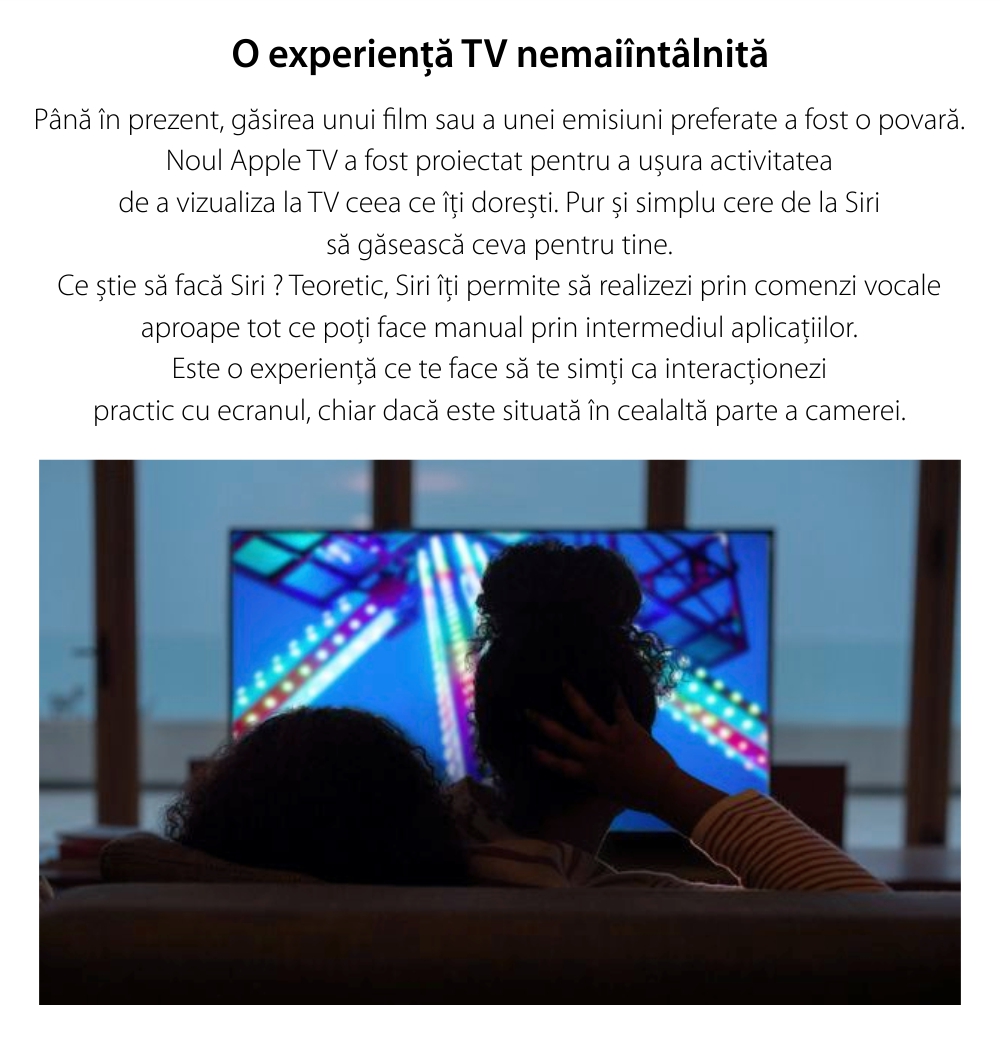 Apple TV, 32GB, Full HD 1080p, MR912MP/A, Negru