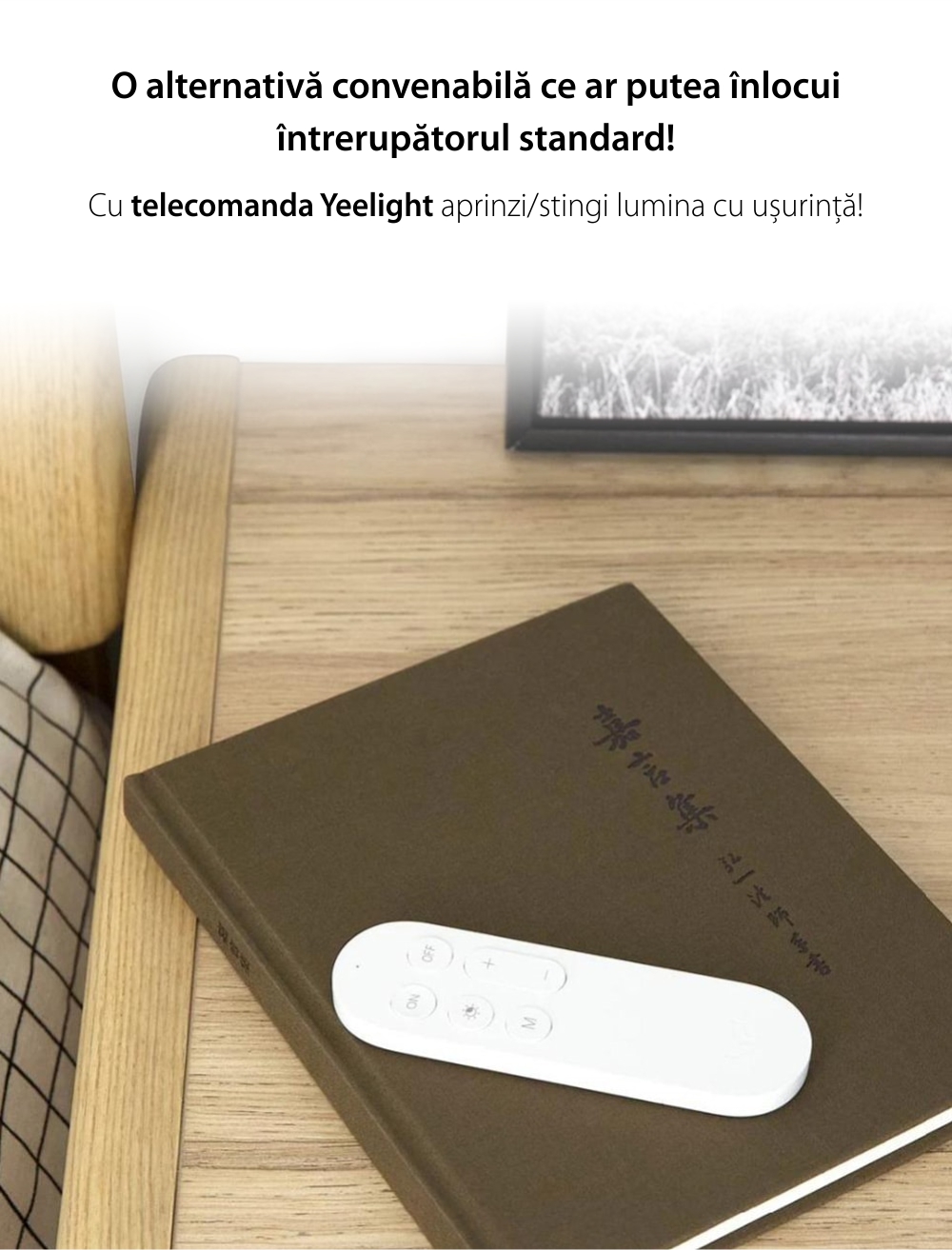 Telcomanda inteligenta Yeelight YLYK01YL, Alb, Pana la 1800 lumeni, Bluetooth