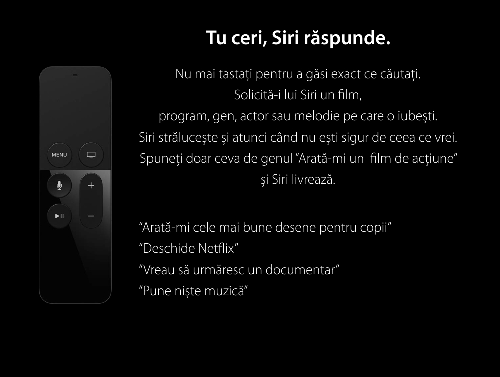 Apple TV, 32GB, Full HD 1080p, MR912MP/A, Negru