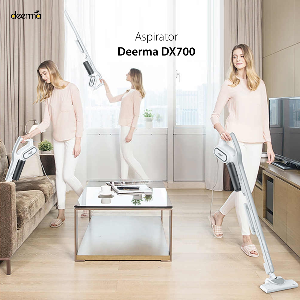 Aspirator vertical Deerma DX700, Multifunctional, Putere 600 W, Capacitate 800 ml Resigilat