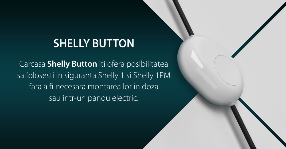 Carcasa Shelly Button, Compatibilitate cu Shelly 1 &1PM, Control aplicatie