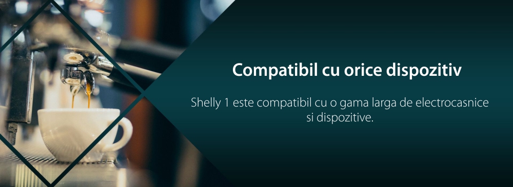 Releu inteligent pentru automatizari Shelly 1, Wi-Fi, Control aplicatie, Compatibil cu Amazon Alexa & Google Assistant