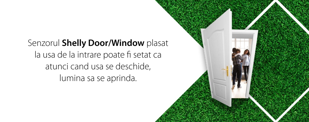 Senzor pentru usa / fereastra Shelly Door Window 2, Conectare Wi-Fi, Senzor lumina