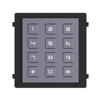 Modul tastatura HikVision DS-KD-KP, Pentru interfon modular, 12 Taste iluminate, Embedded Linux