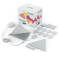 Kit 9 Panouri luminoase Nanoleaf Shapes Triangles, Iluminare LED RGBW, Senzor muzica, Flux luminos total 720 lumeni