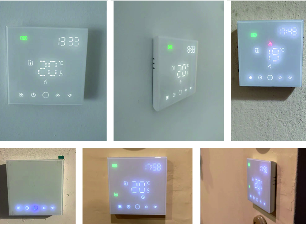 Termostat Wi-Fi pentru incalzirea electrica in pardoseala BeOk TGW003-WIFI-EP