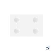 Modul intrerupator cvadruplu cap scara / cap cruce cu touch Livolo standard Italian, Serie noua