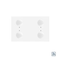 Modul intrerupator cvadruplu wireless cu touch Livolo standard Italian, Serie noua