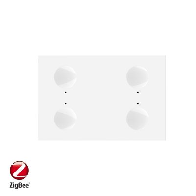 Modul intrerupator cvadruplu cu touch Livolo, protocol ZigBee, standard Italian, Serie noua