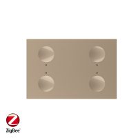 Modul intrerupator cvadruplu cu touch Livolo, protocol ZigBee, standard Italian, Serie noua