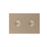 Modul intrerupator dublu cu touch Livolo standard Italian, Serie noua culoare aurie