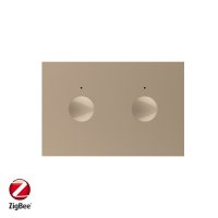 Modul intrerupator dublu cu touch Livolo, protocol ZigBee, standard Italian – Serie noua