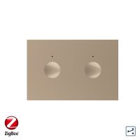 Modul intrerupator dublu cap scara / cruce cu touch Livolo standard Italian, protocol ZigBee, Serie noua