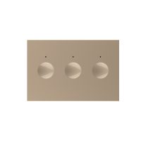 Modul intrerupator triplu cu touch Livolo standard Italian, Serie noua culoare aurie