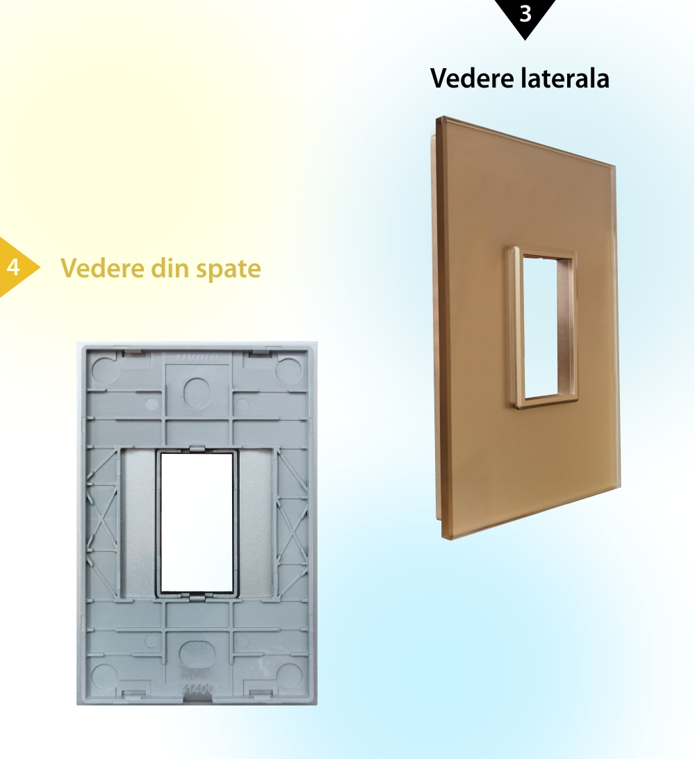 Rama din sticla Livolo standard Italian 1 modul – Serie noua