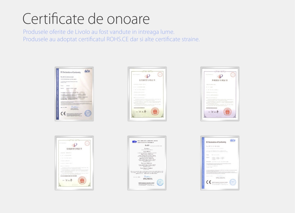 Rama din sticla Livolo 4 module – Serie noua