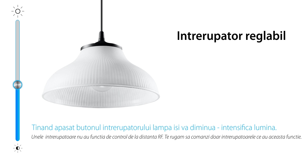 Intrerupator cu variator dublu cu touch Livolo din sticla, standard Italian, protocol ZigBee – Serie noua