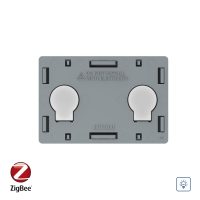 Modul intrerupator cu variator dublu cu touch Livolo, protocol ZigBee, standard Italian