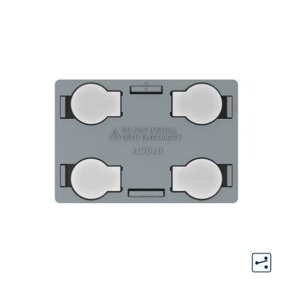 Modul intrerupator cvadruplu cap scara / cruce cu touch Livolo, standard Italian