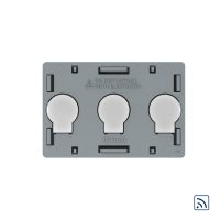 Modul intrerupator triplu wireless cu touch Livolo, standard Italian