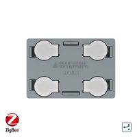 Modul intrerupator cvadruplu cap scara / cruce cu touch Livolo, protocol ZigBee, standard Italian